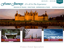 Tablet Screenshot of francejourneys.com